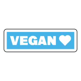 Vegan Sticker (Baby Blue)